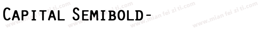 Capital Semibold字体转换